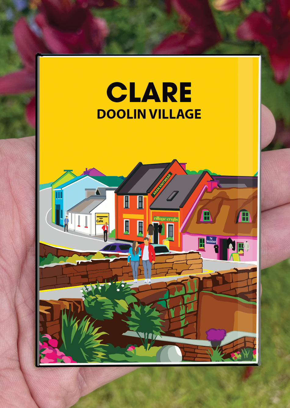 Clare Postcard or A4 Mounted Print or Fridge Magnet - Doolin, Co.Clare