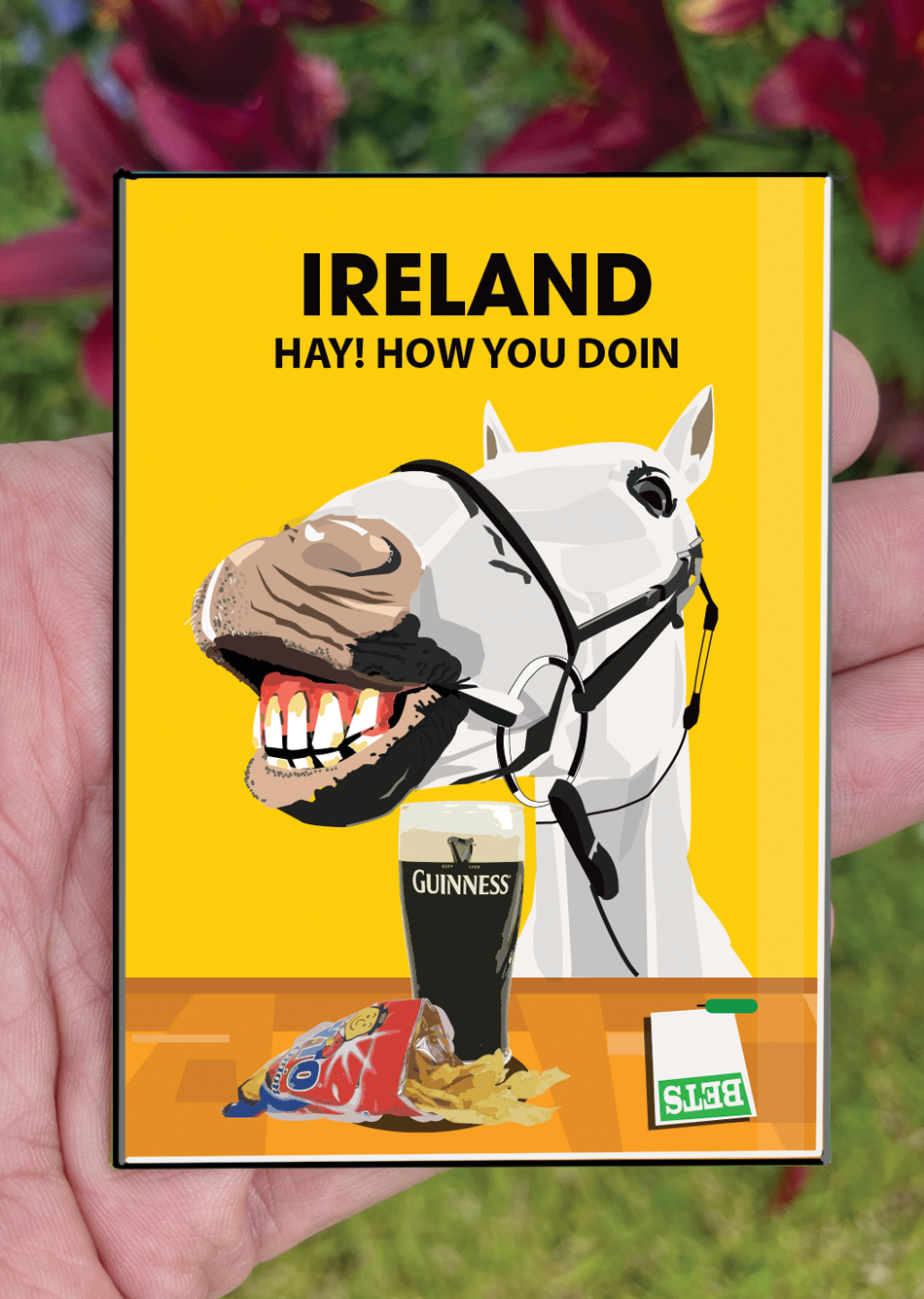 Galway Postcard or A4 Mounted Print or Fridge Magnet - Galway Races