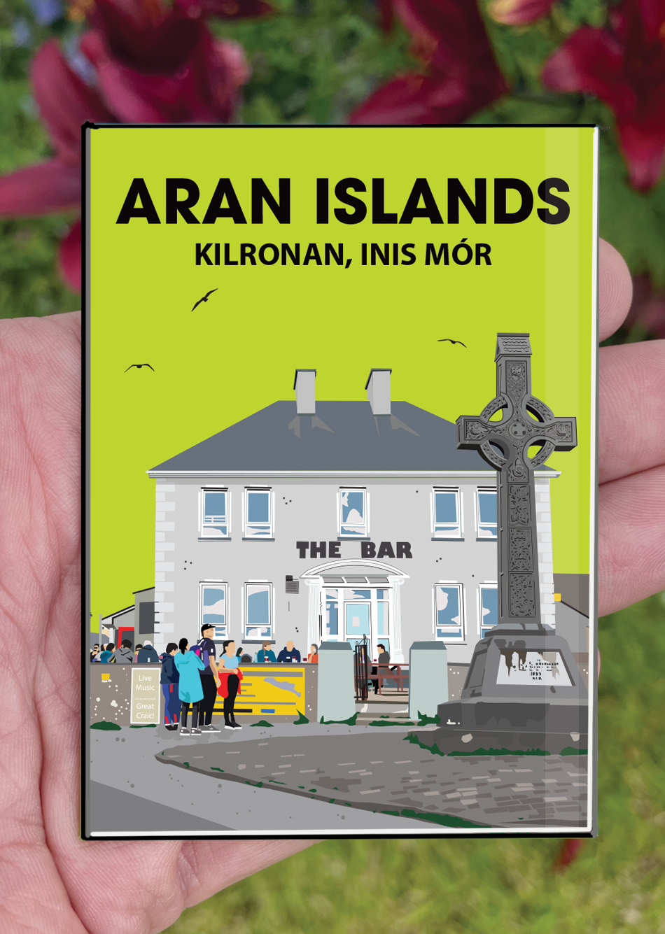 Aran Islands Postcard or A4 Mounted Print or Fridge Magnet - KILRONAN, INIS MÓR
