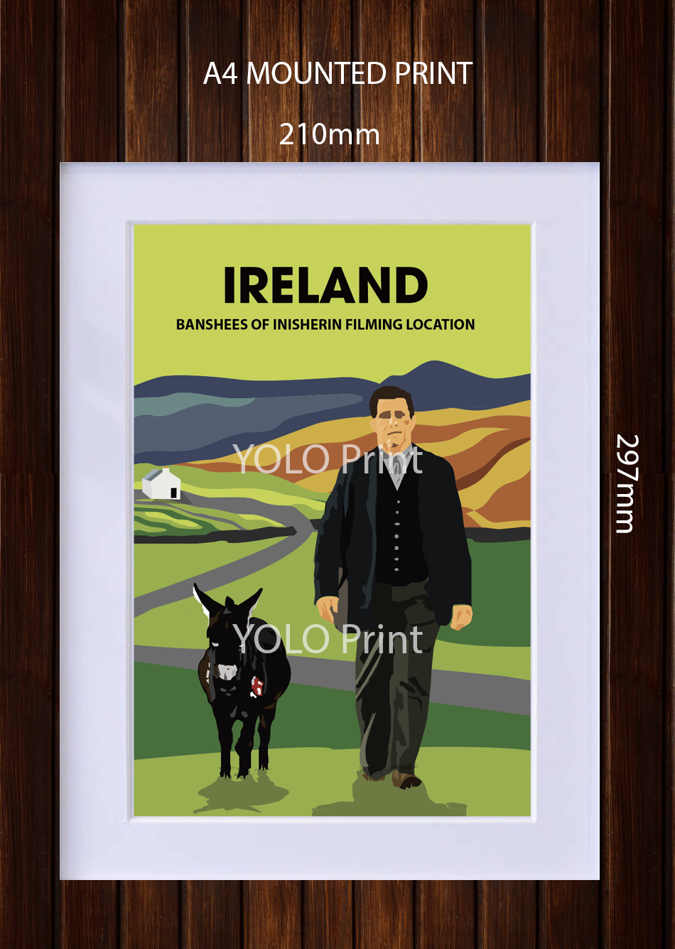 Ireland Postcard or A4 Mounted Print - Banshees of Inisherin