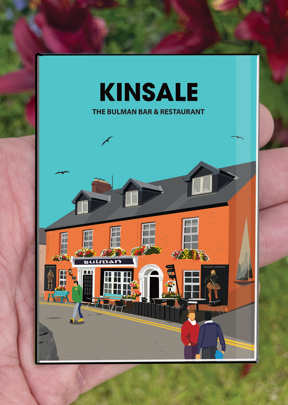 Kinsale Postcard or A4 Mounted Print or Fridge Magnet - Kinsale Bulman Bar