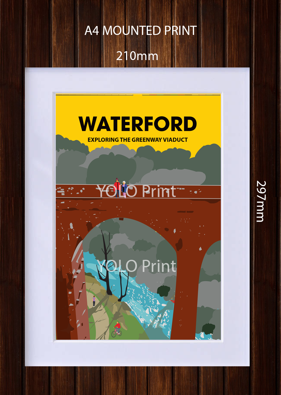 Waterford Postcard or A4 Mounted Print - Viaduct