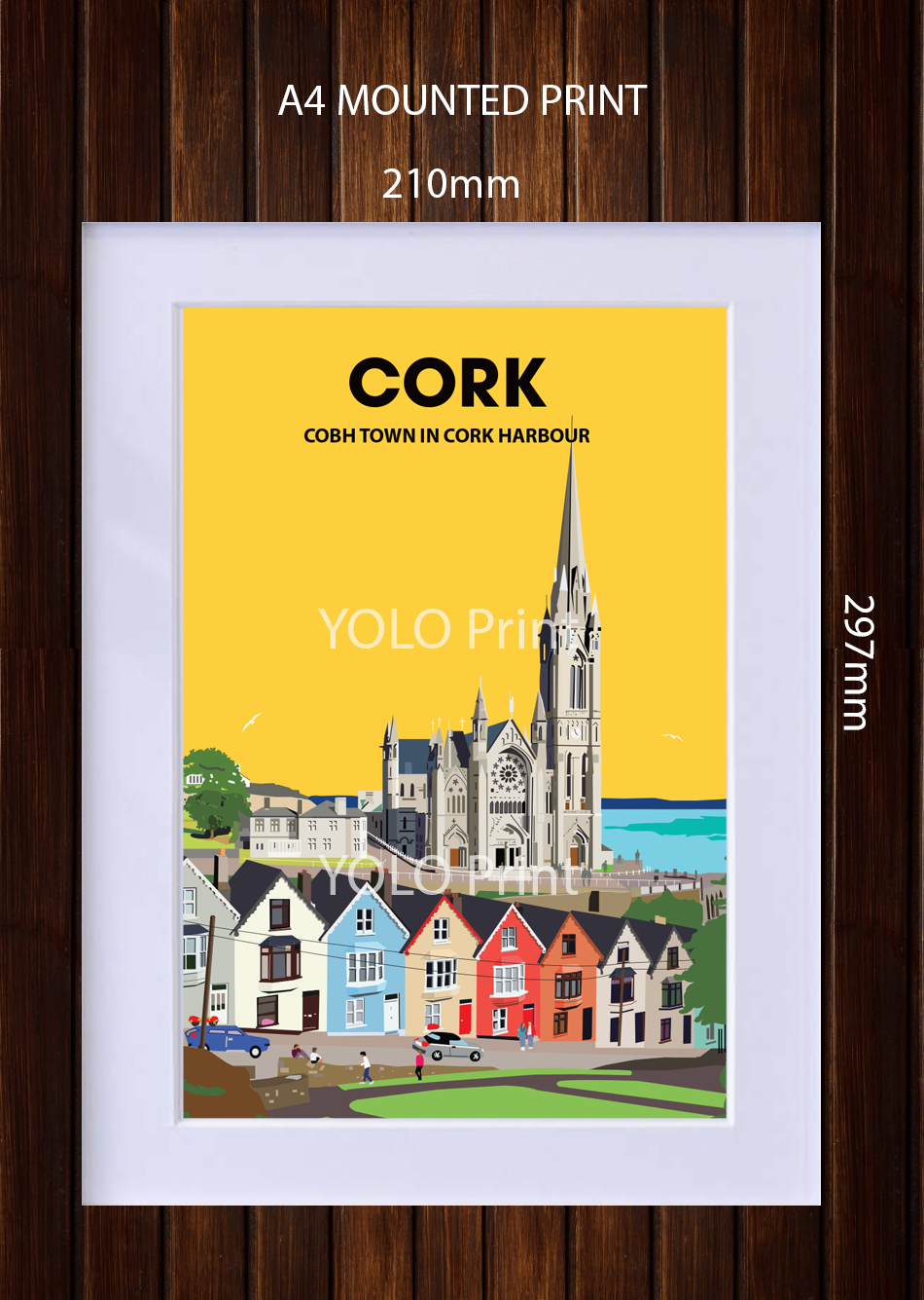 Cork Postcard or A4 Mounted Print - Cobh