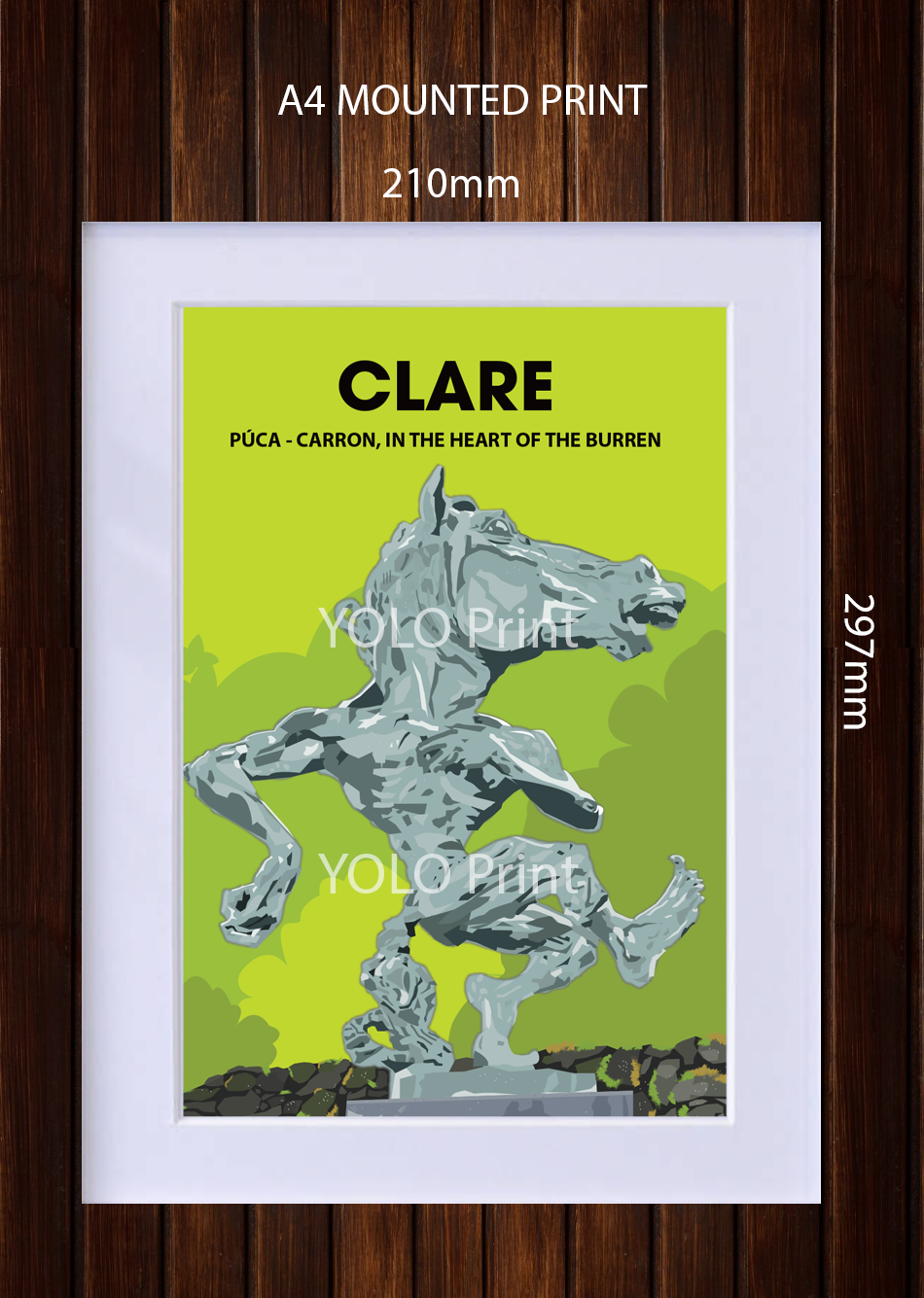 Clare Postcard or A4 Mounted Print - Puca