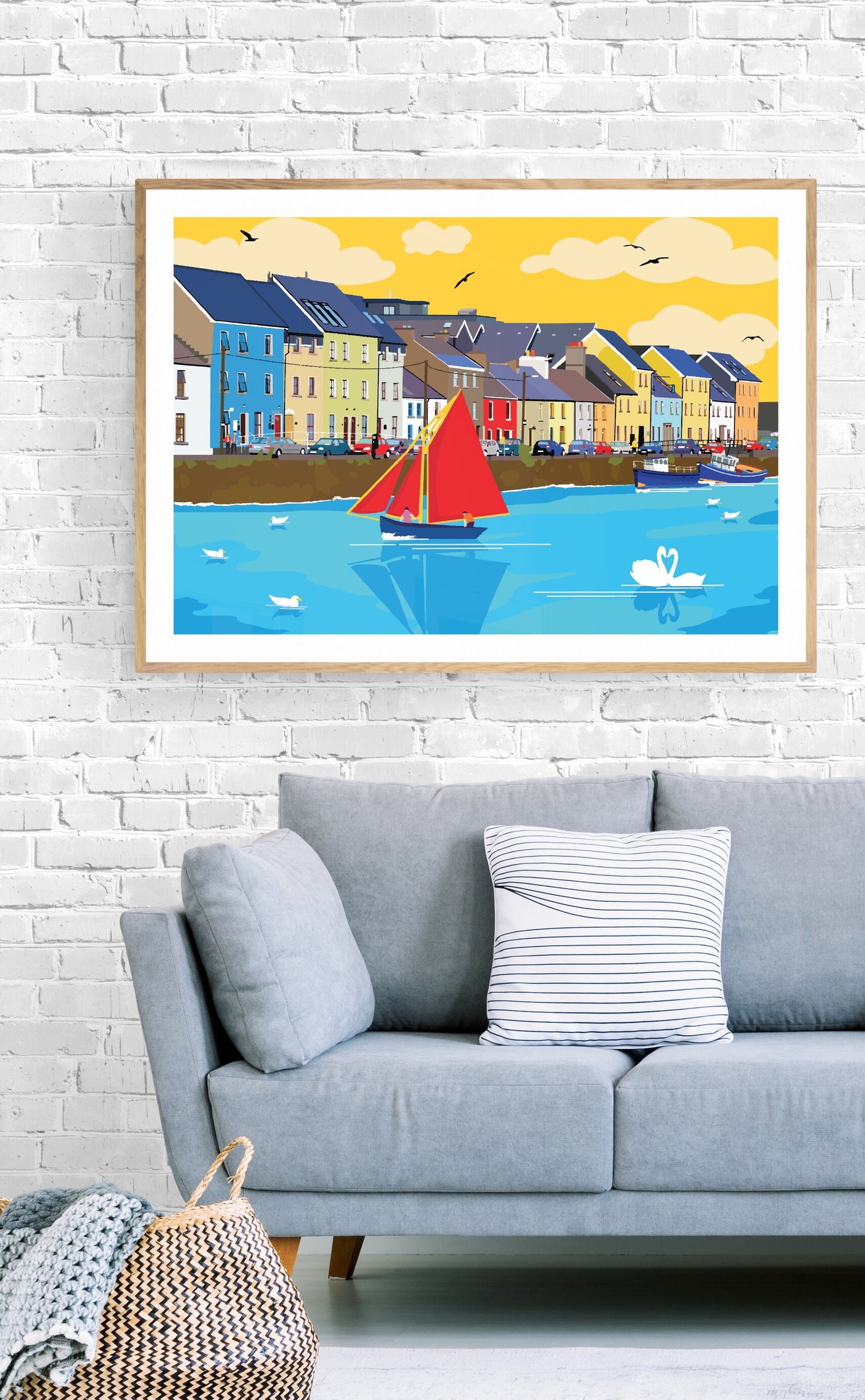 Large Print of Long Walk Galway